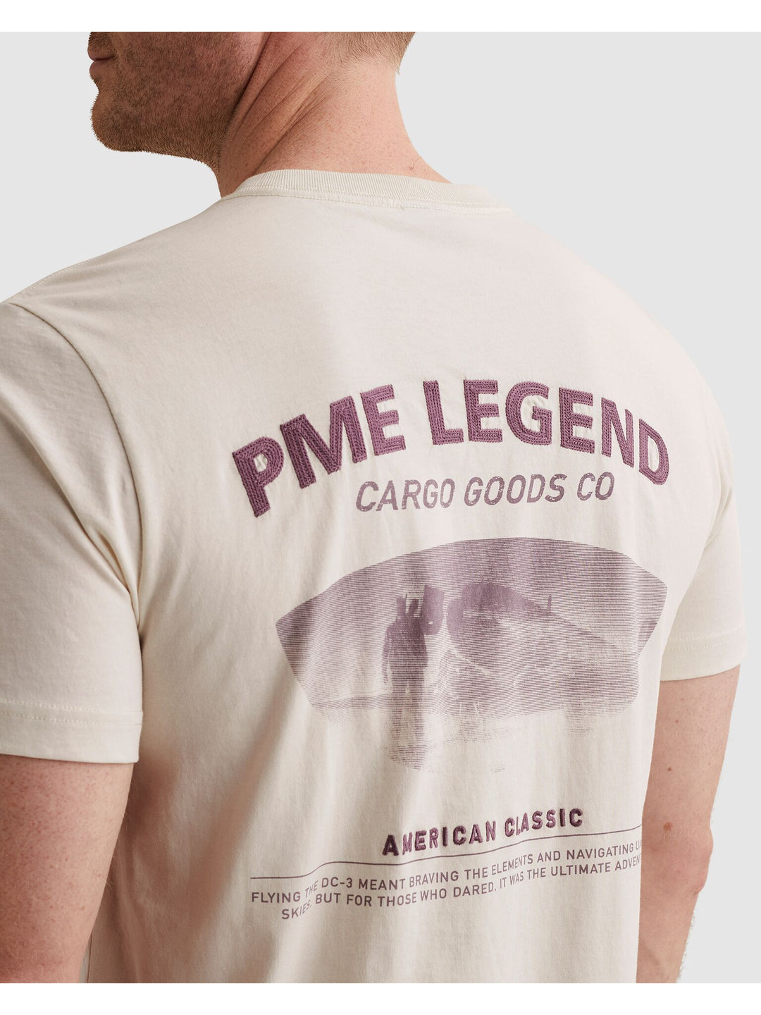 Short sleeve r-neck single jersey, Bone White 7013 Bild 5