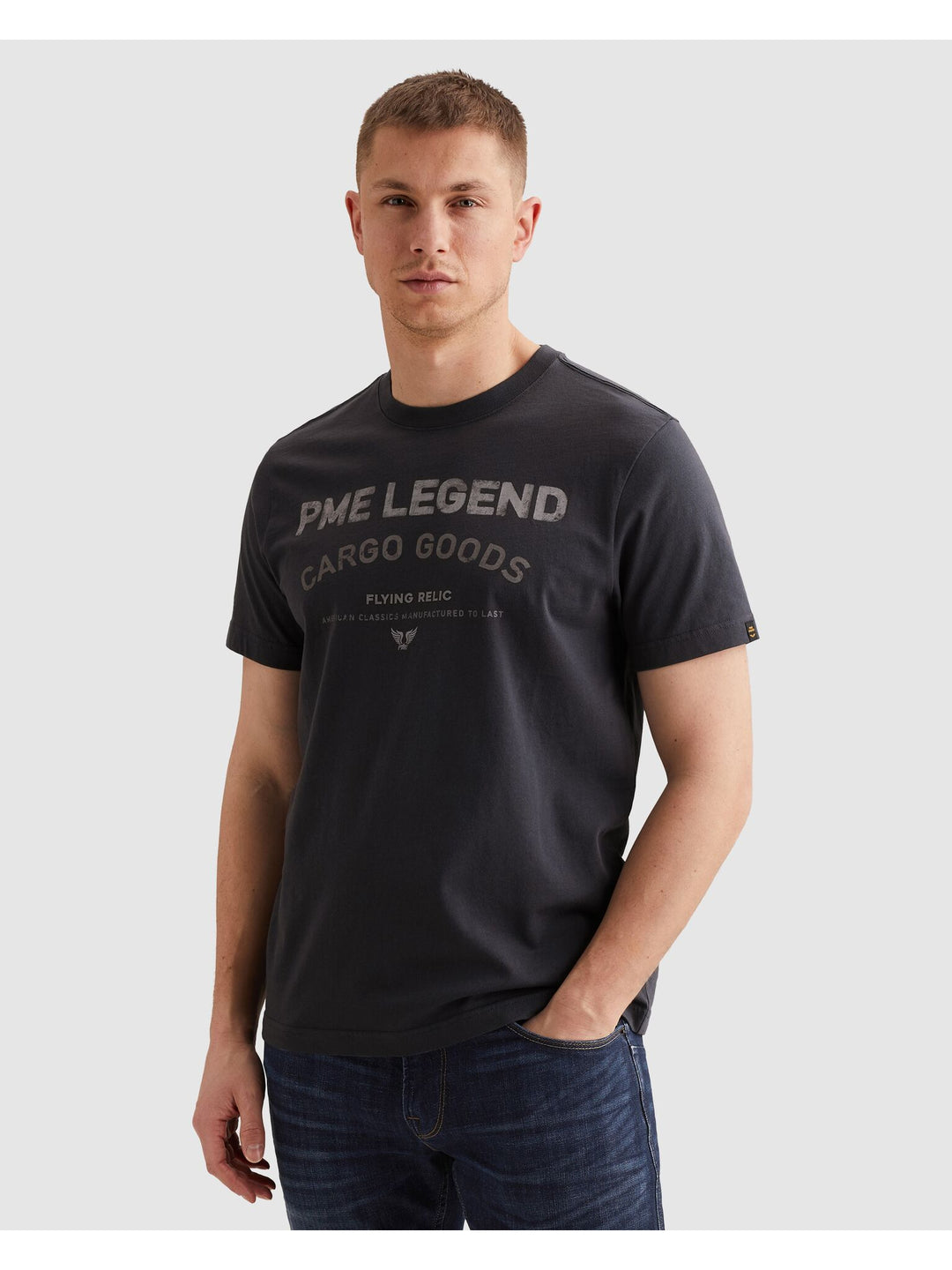 Short sleeve r-neck single jersey, Graphite 5278 Bild 3