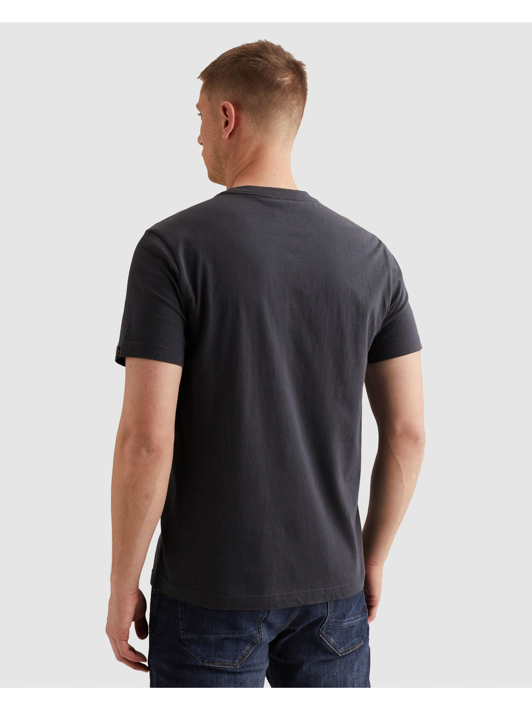 Short sleeve r-neck single jersey, Graphite 5278 Bild 4