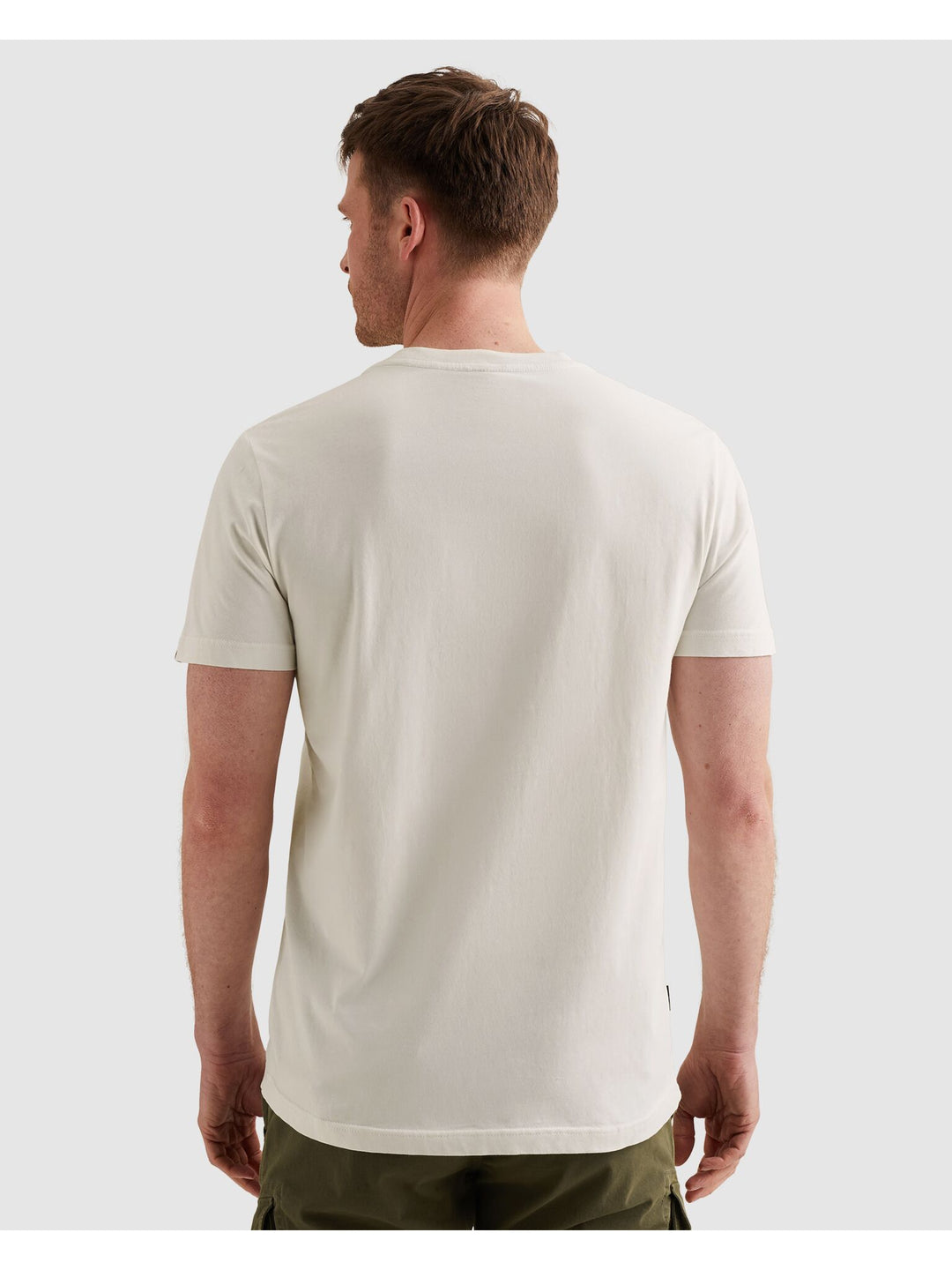 Short sleeve r-neck single jersey, Egret 7001 Bild 4