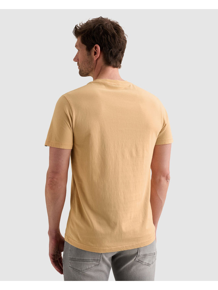 Short sleeve r-neck single jersey, Apricot Cream 7137 Bild 4