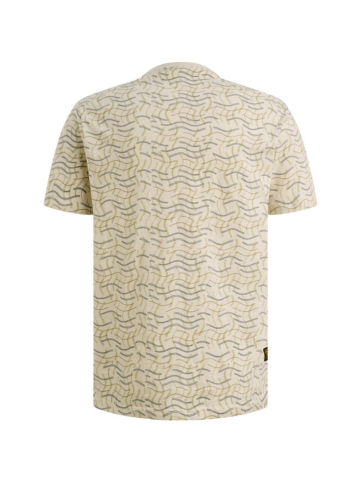 Short sleeve r-neck slub jersey ao, Bone White 7013 Bild 2