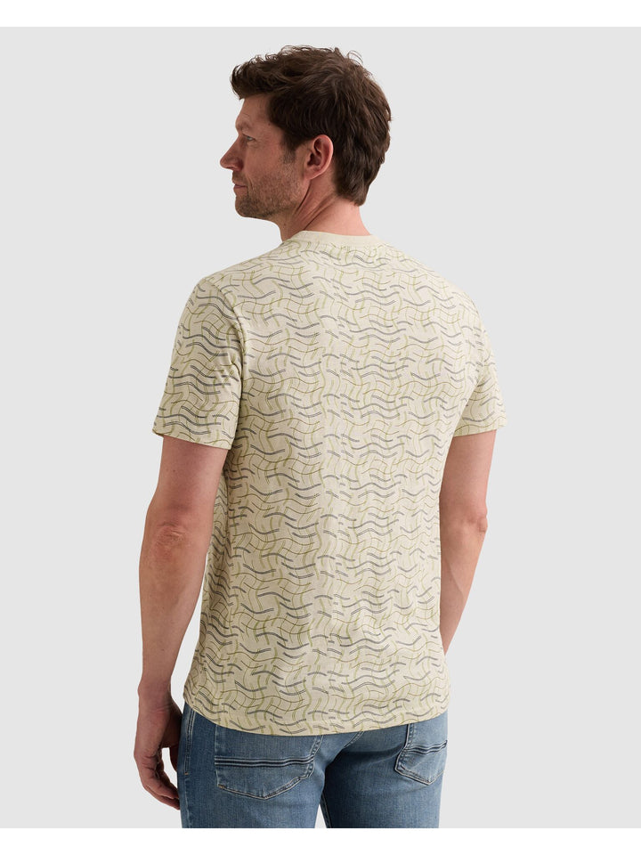 Short sleeve r-neck slub jersey ao, Bone White 7013 Bild 4