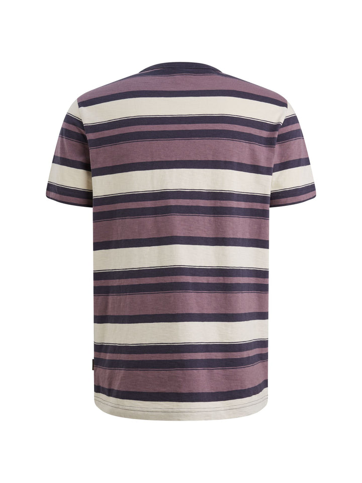 Short sleeve r-neck slub striped j, Moonscape 4323 Bild 2