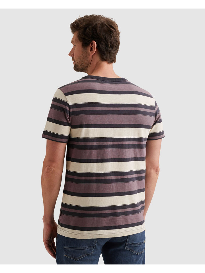 Short sleeve r-neck slub striped j, Moonscape 4323 Bild 4