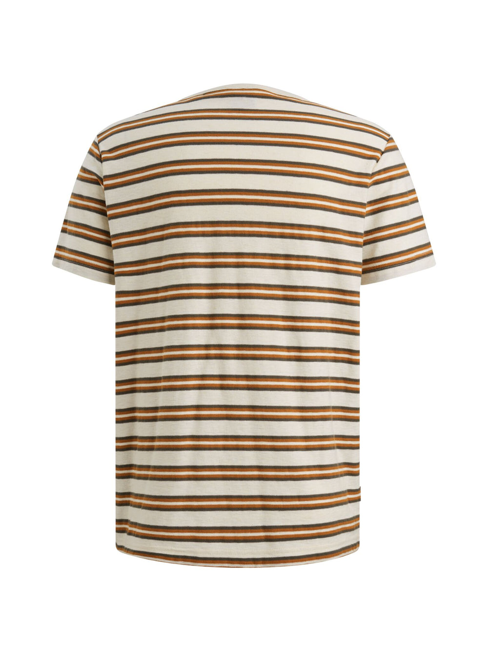 Short sleeve r-neck stripe mel jer, Bone White 7013 Bild 2