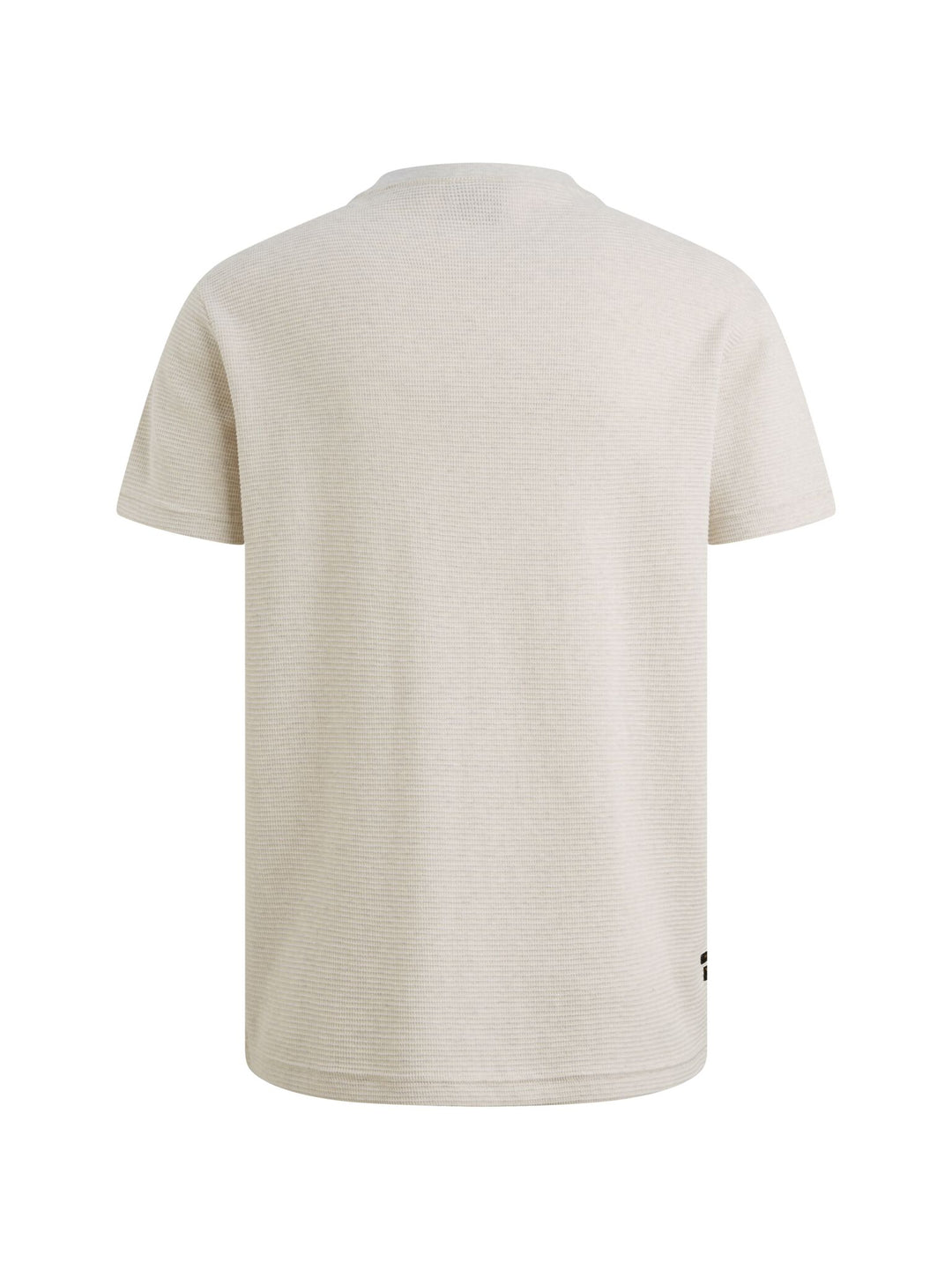Short sleeve r-neck two tone textu, Bone White 7013 Bild 2