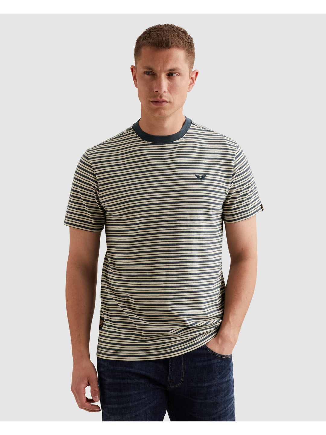 Short sleeve r-neck yd stripe jers, Sargasso Sea 5332 Bild 3