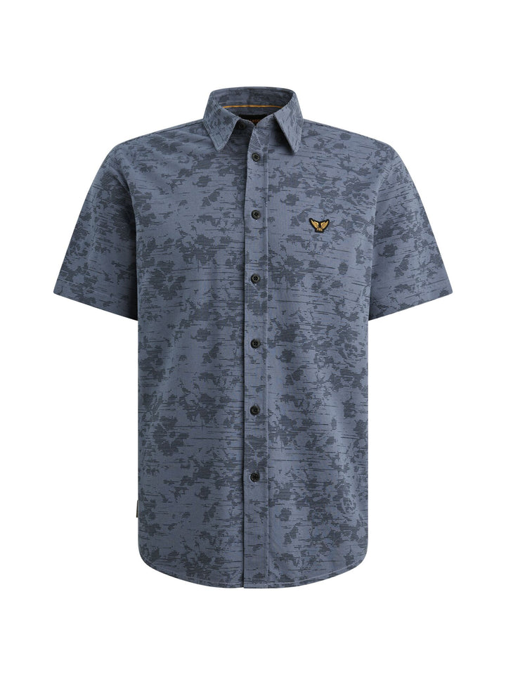 Short Sleeve Shirt Aop On Jersey P, Bijou Blue 5052 Bild 1