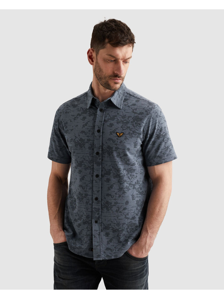 Short Sleeve Shirt Aop On Jersey P, Bijou Blue 5052 Bild 3