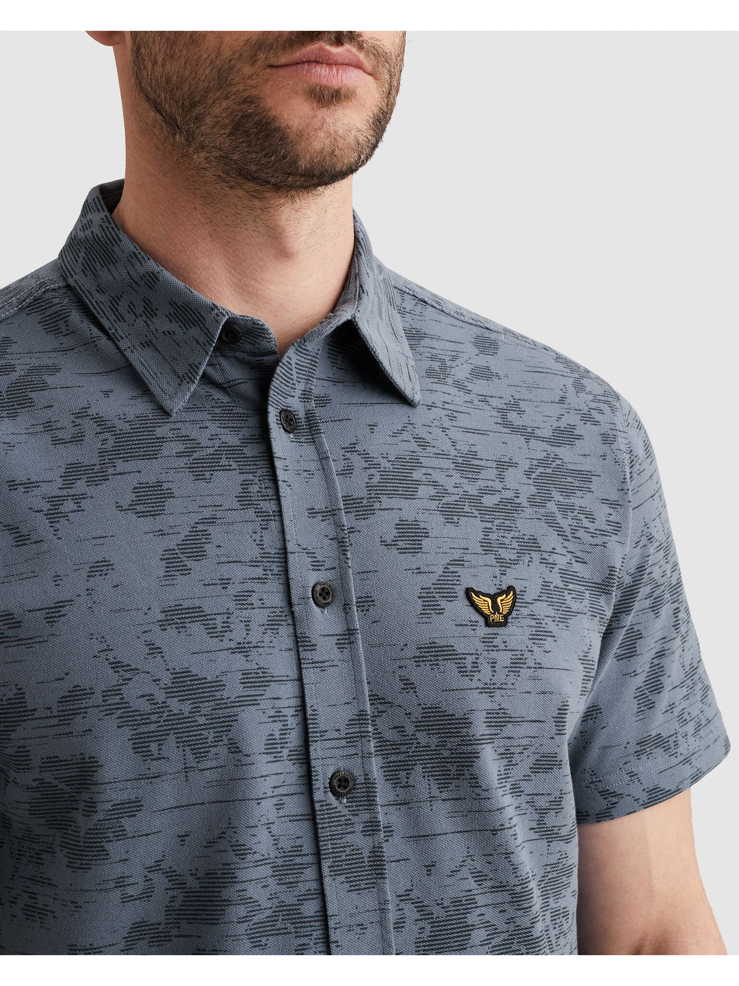 Short Sleeve Shirt Aop On Jersey P, Bijou Blue 5052 Bild 6