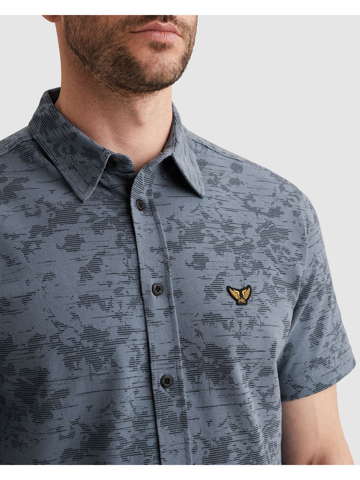 Short Sleeve Shirt Aop On Jersey P, Bijou Blue 5052 Bild 6