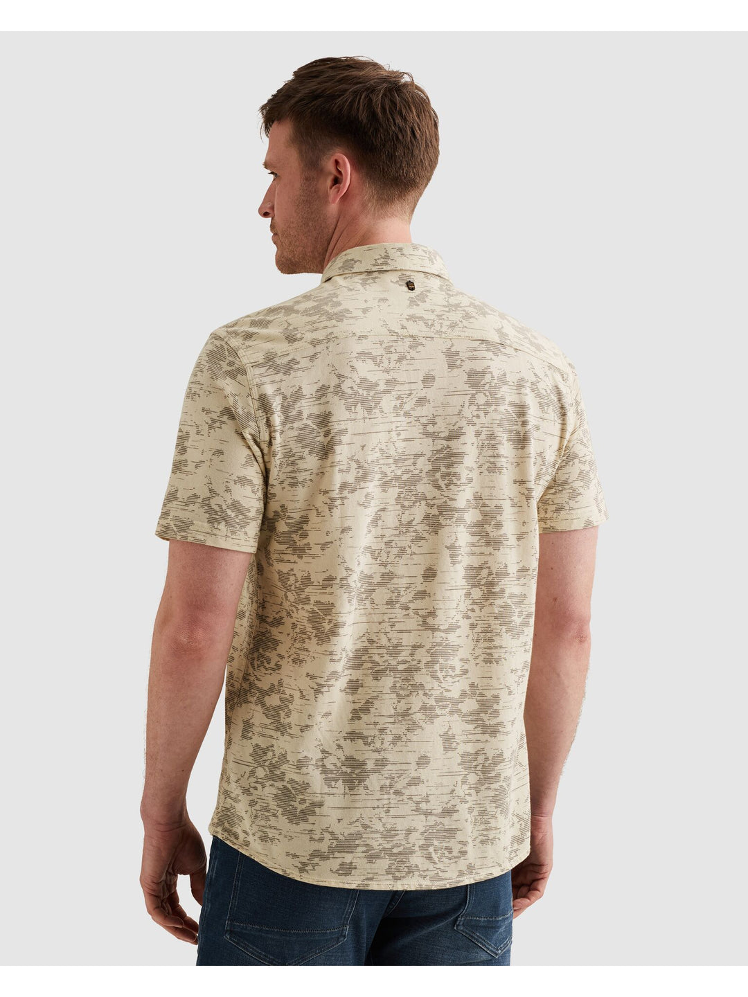 Short Sleeve Shirt Aop On Jersey P, Birch 7011 Bild 4