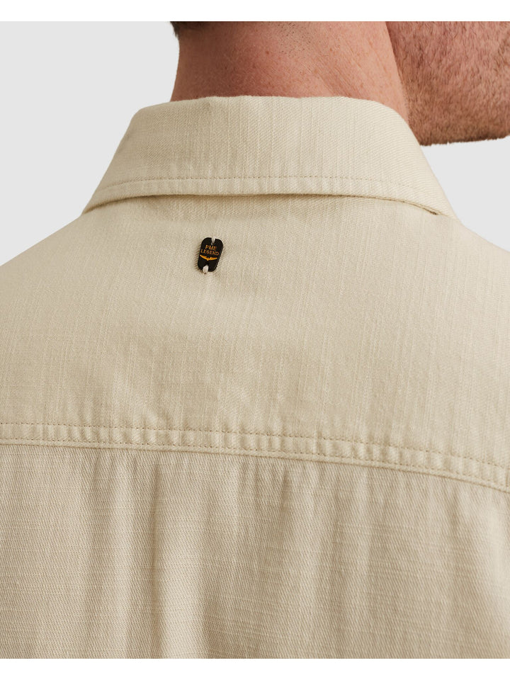 Short Sleeve Shirt Ctn Slub, Bone White 7013 Bild 7