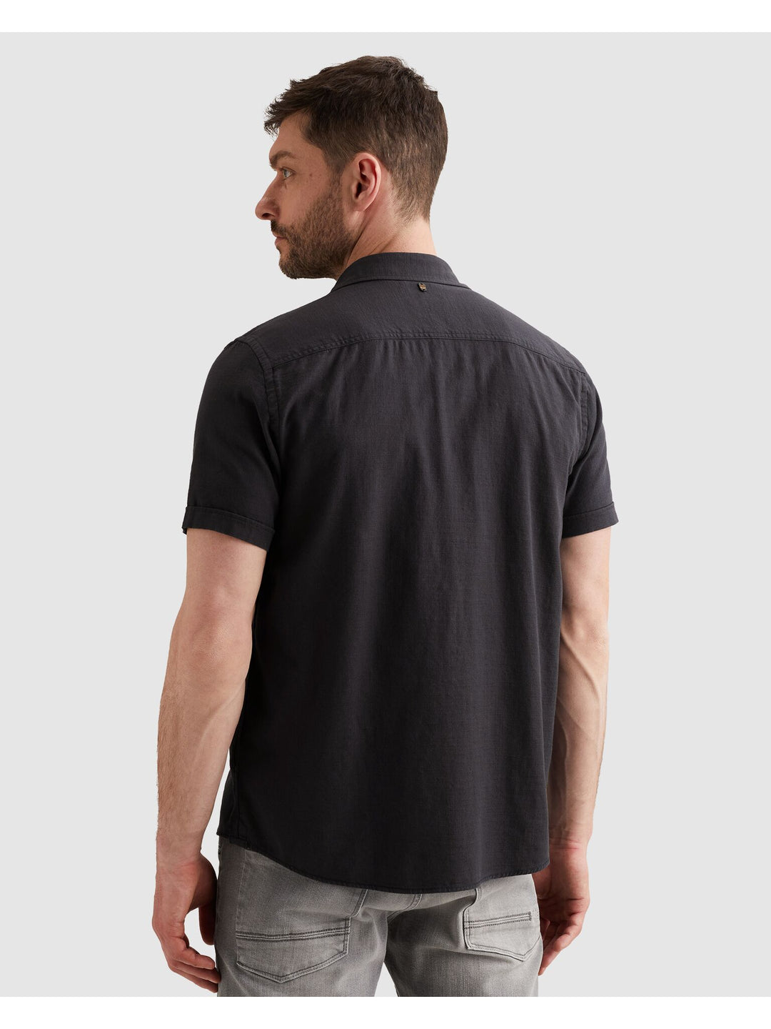 Short Sleeve Shirt Ctn Slub, Graphite 5278 Bild 5