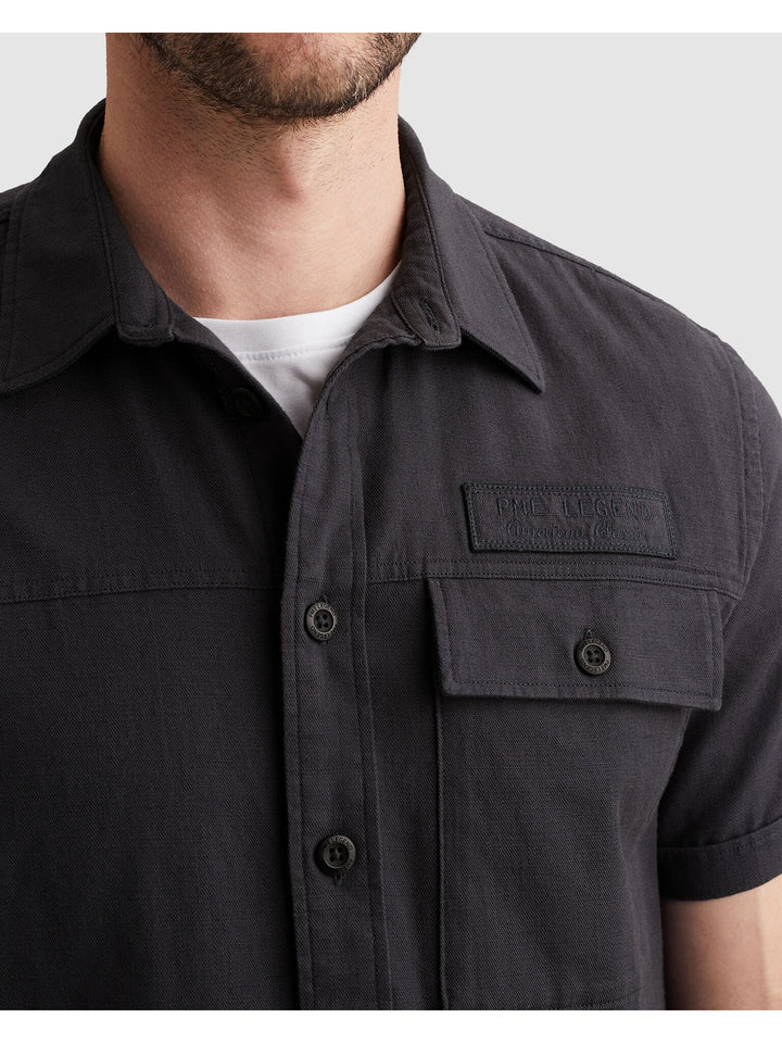 Short Sleeve Shirt Ctn Slub, Graphite 5278 Bild 6