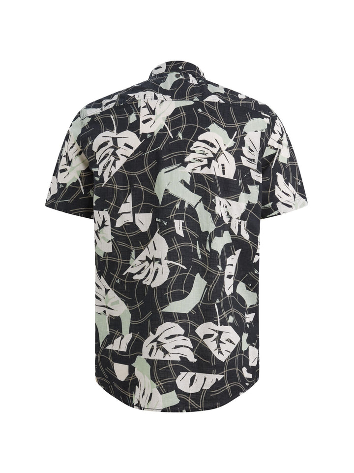 Short Sleeve Shirt Print on Cotton, Carbon 5282 Bild 2