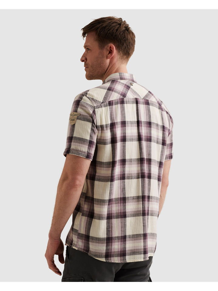 Short Sleeve Shirt Slub Herringbon, Moonscape 4323 Bild 5