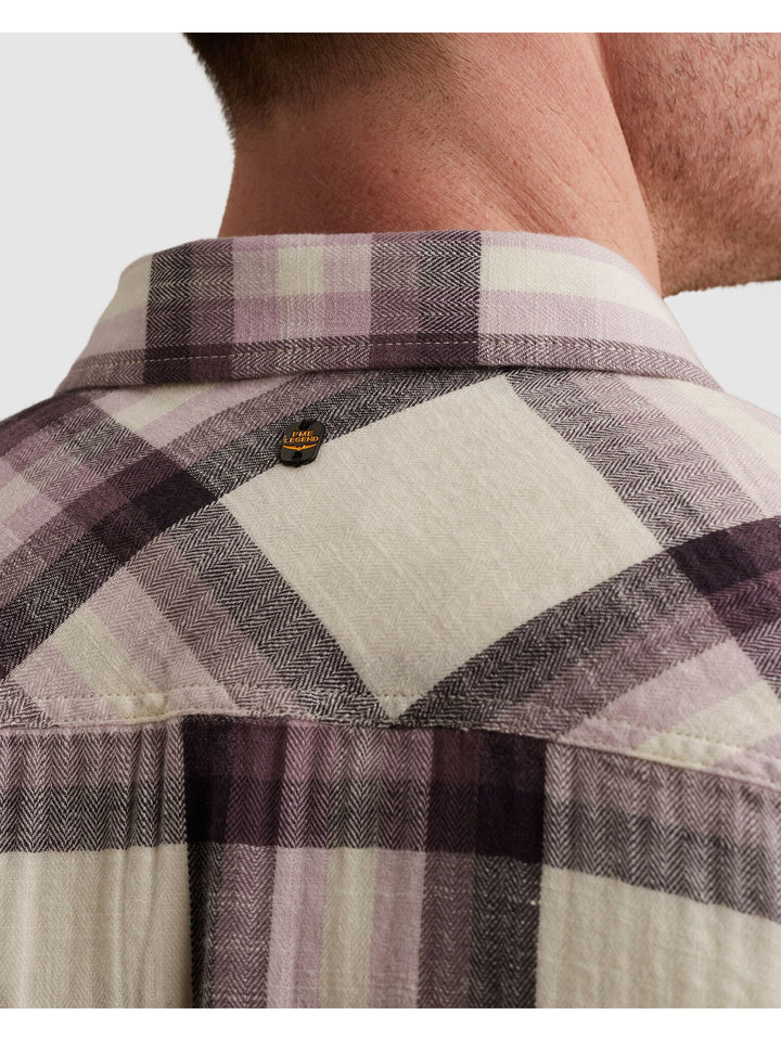 Short Sleeve Shirt Slub Herringbon, Moonscape 4323 Bild 8