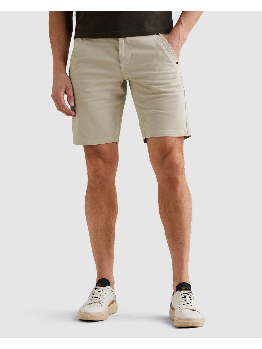 SPECTOR CHINO SHORTS FANCY STRUCTU, Lunar Rock 9024 Bild 1