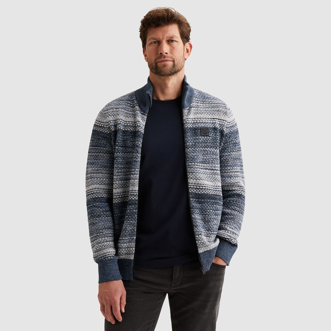 Zip jacket cotton mouline, Vintage Indigo 5301 Bild 3