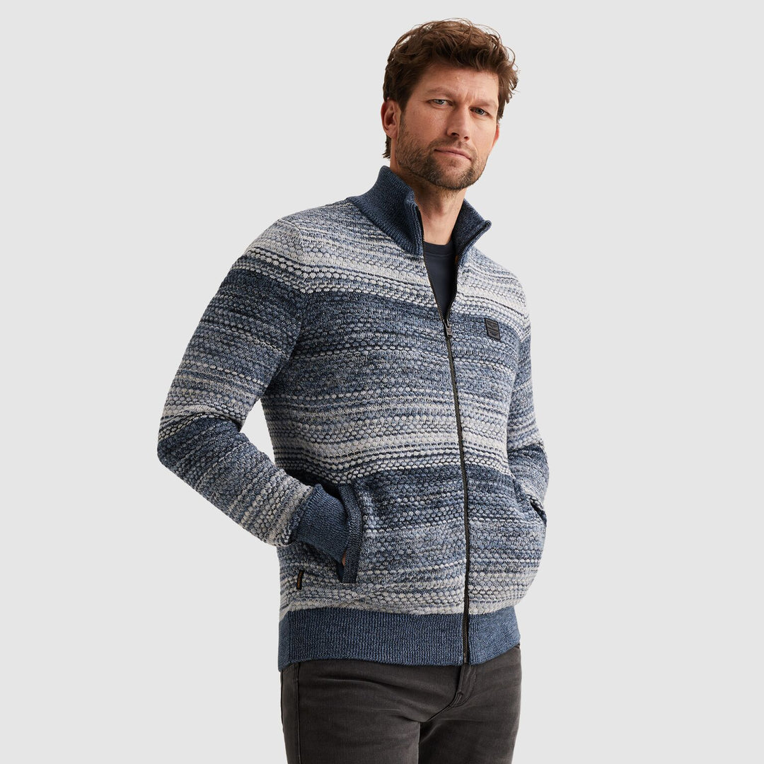 Zip jacket cotton mouline, Vintage Indigo 5301 Bild 4
