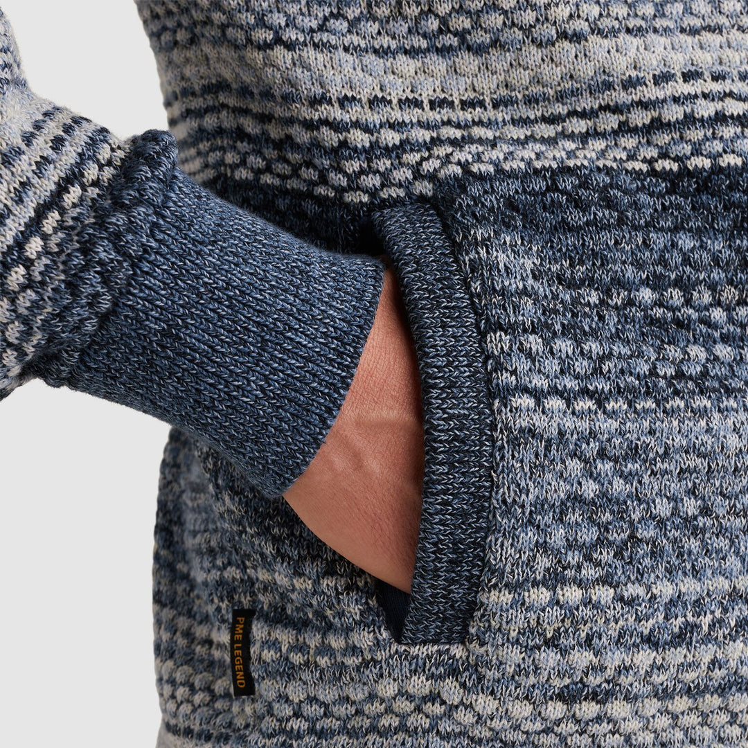 Zip jacket cotton mouline, Vintage Indigo 5301 Bild 7