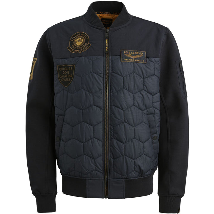 Zip jacket interlock nylon mix hyb, Carbon 5282 Bild 1