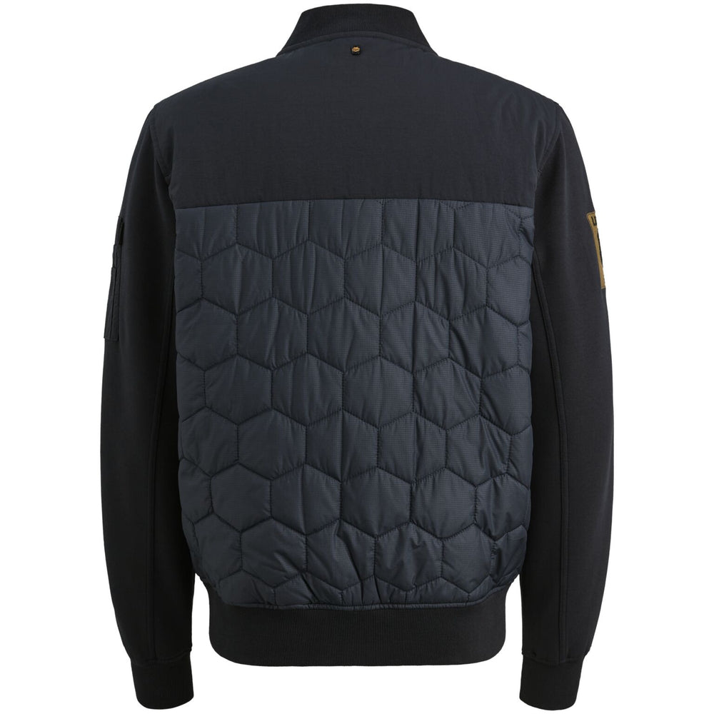 Zip jacket interlock nylon mix hyb, Carbon 5282 Bild 2