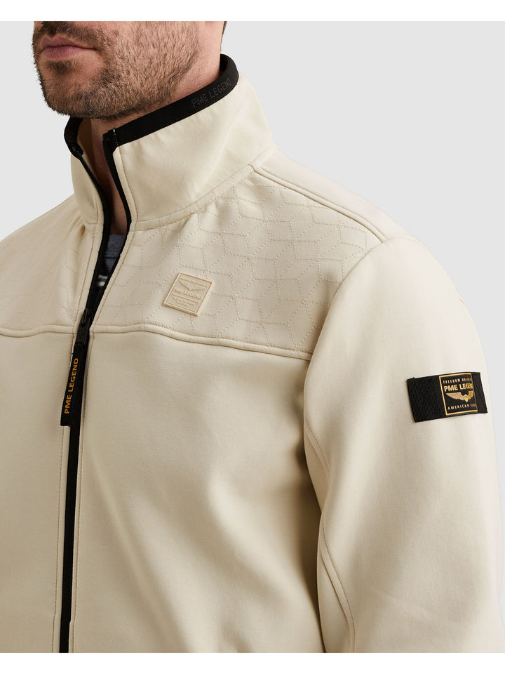 Zip jacket interlock sweat, Bone White 7013 Bild 6