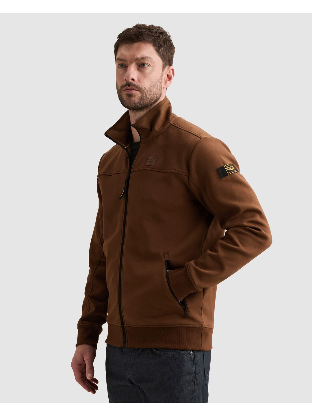 Zip jacket interlock sweat, Cappuccino 8168 Bild 6