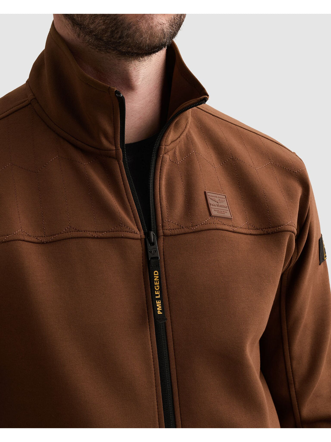 Zip jacket interlock sweat, Cappuccino 8168 Bild 7