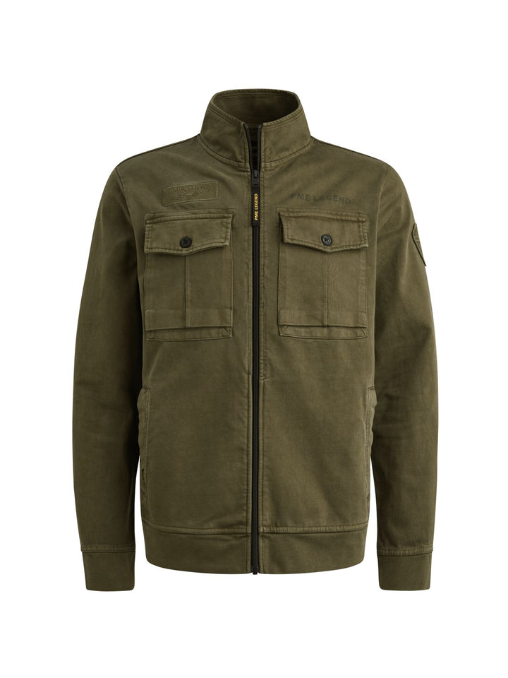 Zip jacket open end jersey gd hybr, Ivy Green 6415 Bild 1
