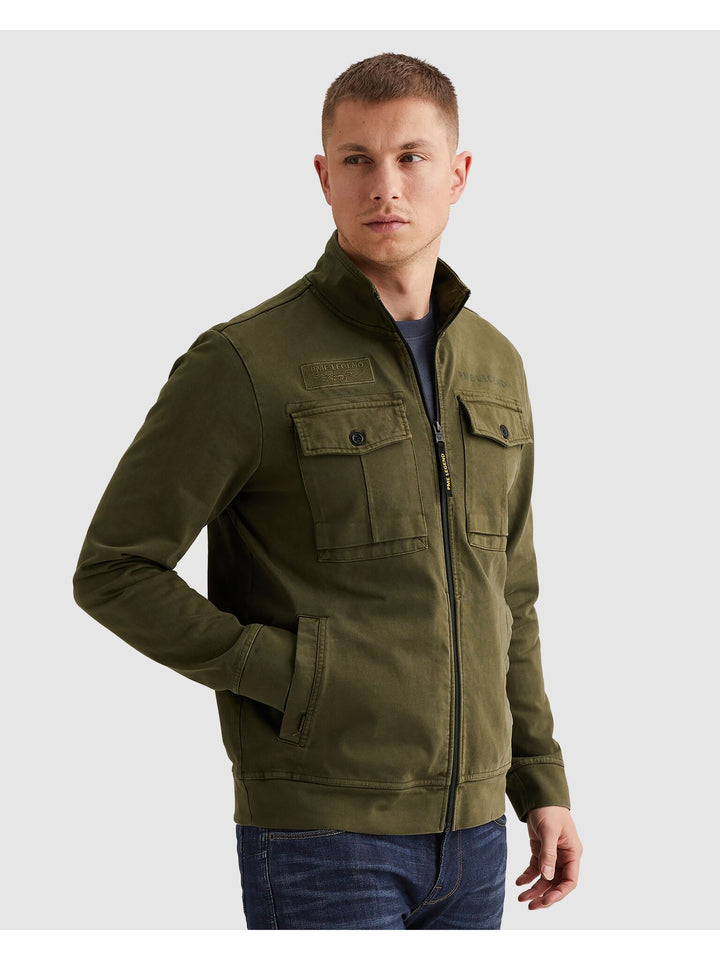 Zip jacket open end jersey gd hybr, Ivy Green 6415 Bild 3