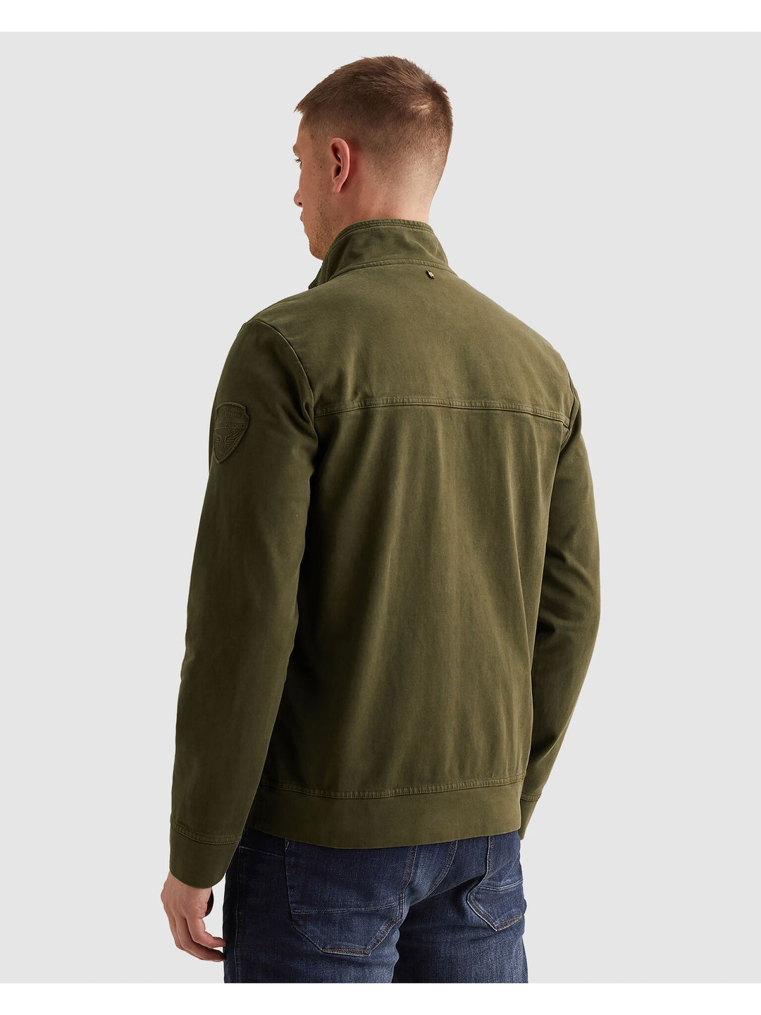 Zip jacket open end jersey gd hybr, Ivy Green 6415 Bild 4