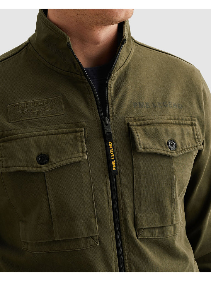 Zip jacket open end jersey gd hybr, Ivy Green 6415 Bild 5