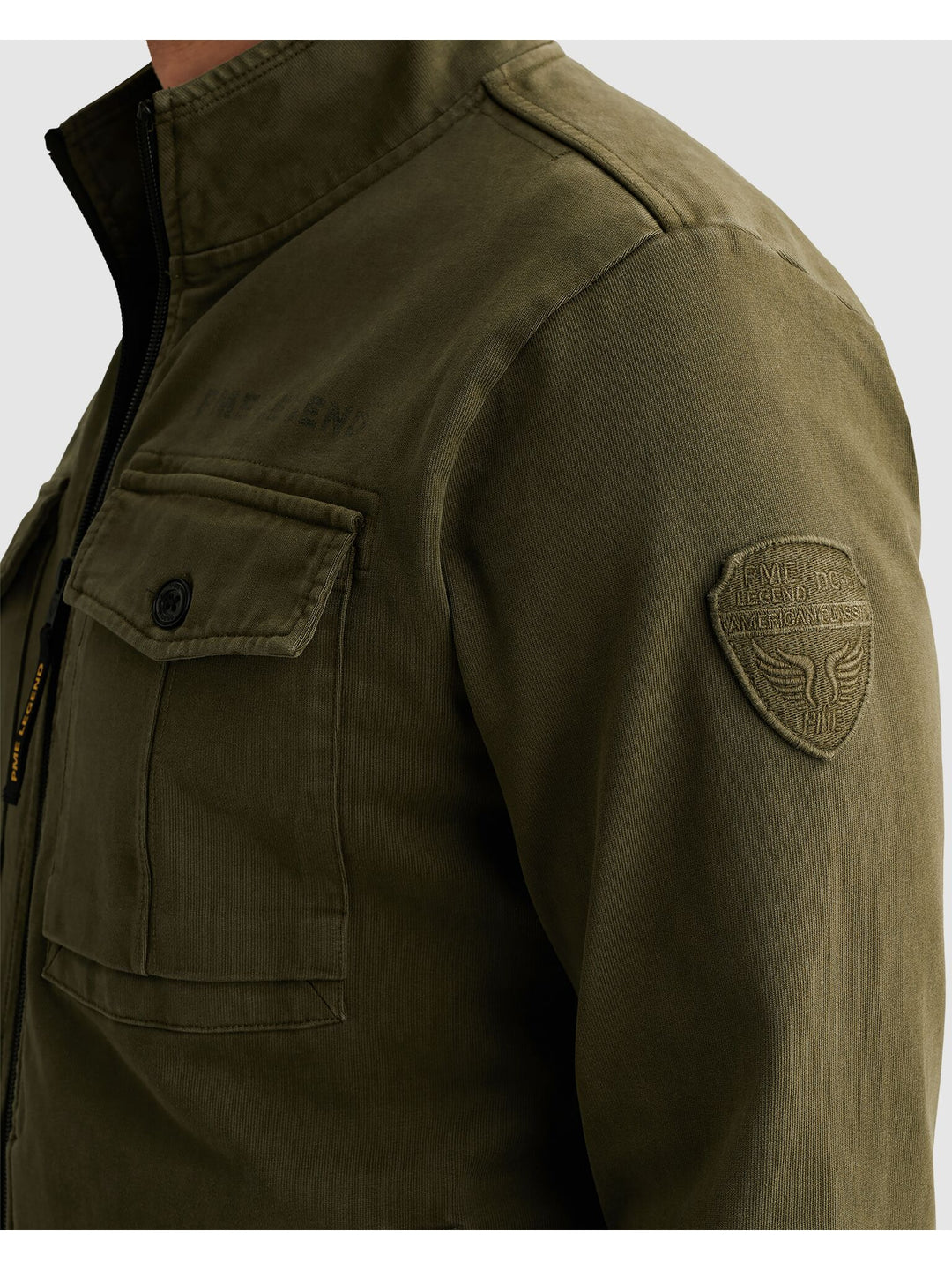 Zip jacket open end jersey gd hybr, Ivy Green 6415 Bild 6