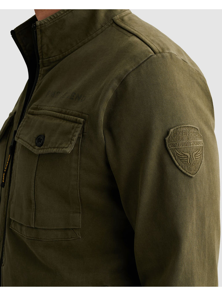 Zip jacket open end jersey gd hybr, Ivy Green 6415 Bild 6