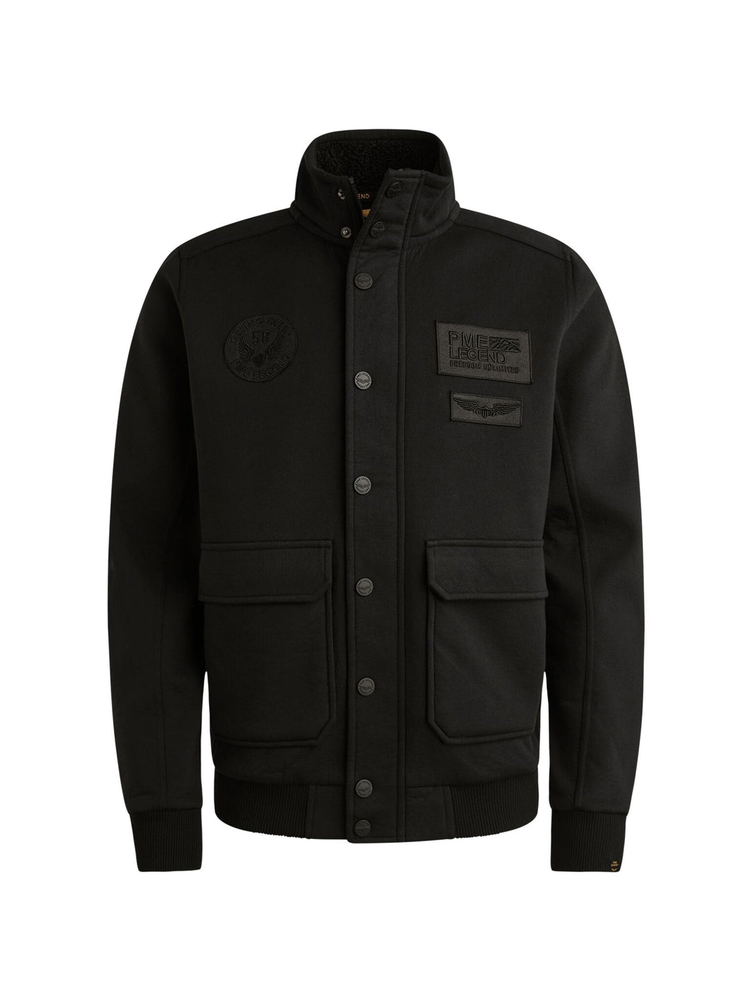 Zip jacket sherpa bonded fabricZip jacket sherpa bonded fabric, Black 999 Bild 1