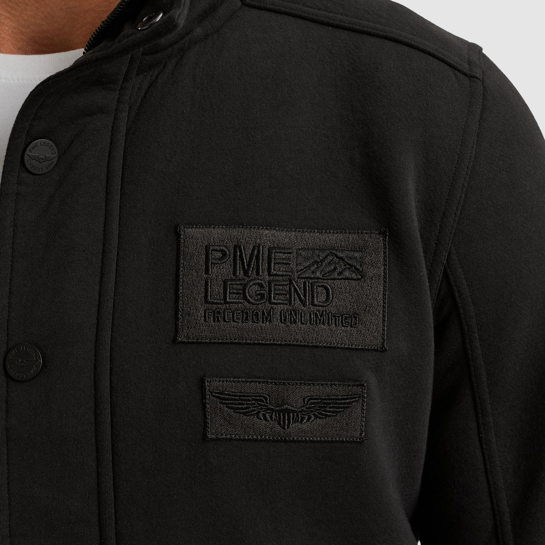Zip jacket sherpa bonded fabricZip jacket sherpa bonded fabric, Black 999 Bild 6