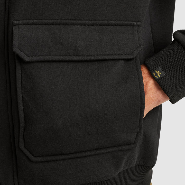 Zip jacket sherpa bonded fabricZip jacket sherpa bonded fabric, Black 999 Bild 8