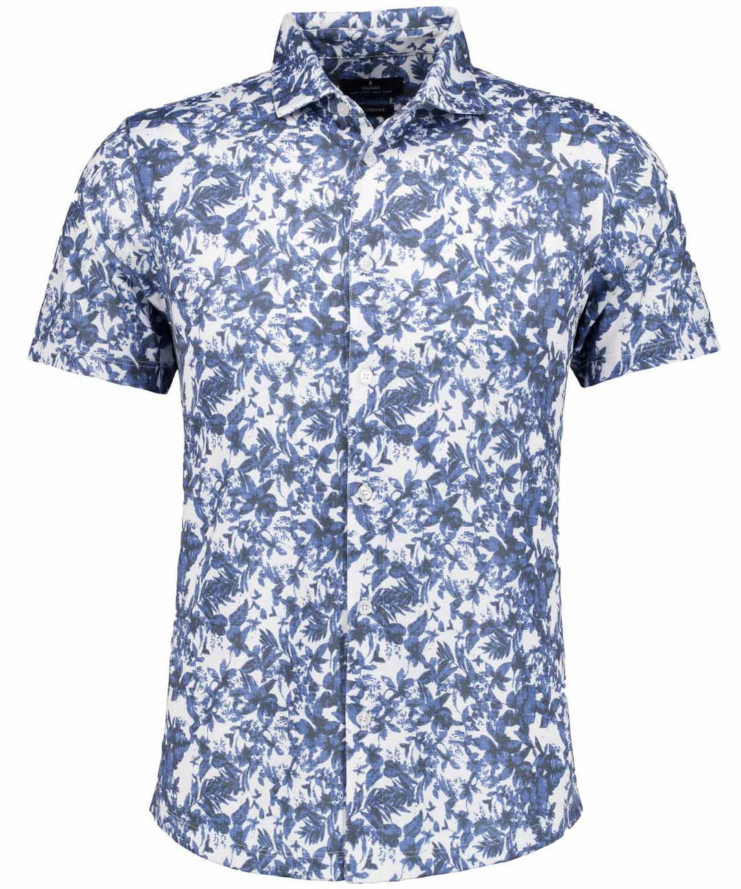 Kent collar selffabric, bmulti, BLAU MEL 701 Bild 1