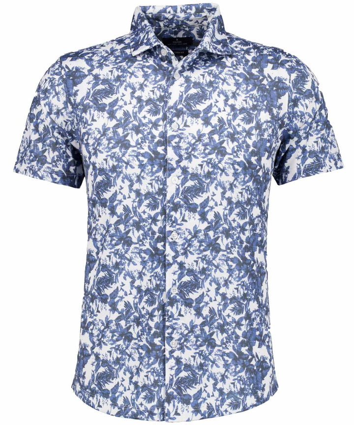 Kent collar selffabric, bmulti, BLAU MEL 701 Bild 1