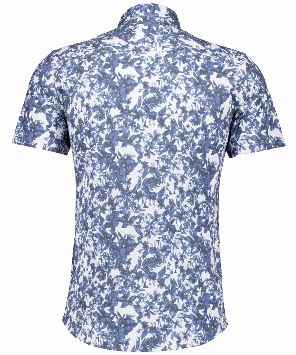 Kent collar selffabric, bmulti, BLAU MEL 701 Bild 2