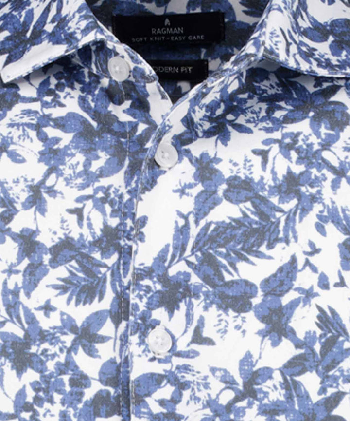 Kent collar selffabric, bmulti, BLAU MEL 701 Bild 3