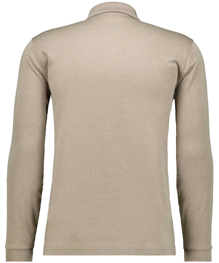 Polo button, LS, jacquard OV, BEIGE MEL 820 Bild 2