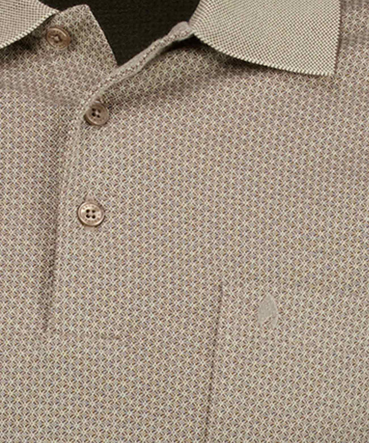 Polo button, LS, jacquard OV, BRAUN 847 Bild 2
