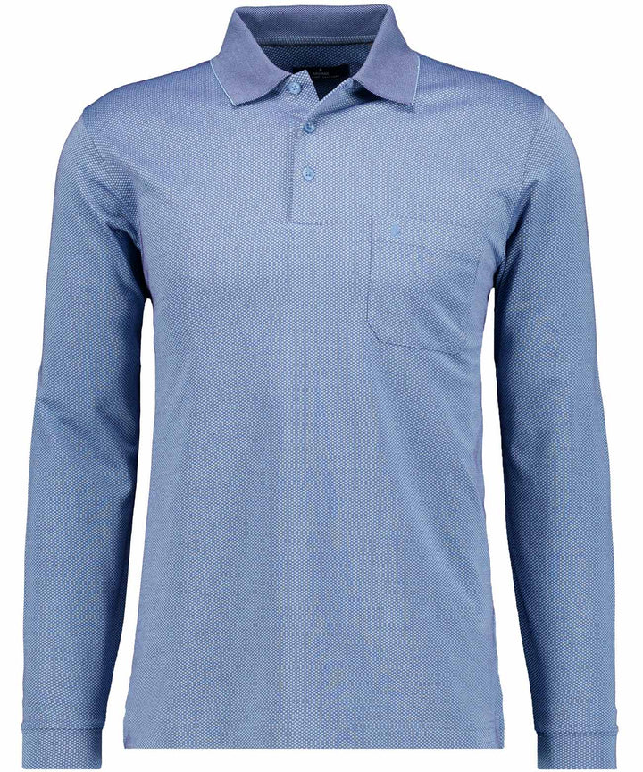 Polo LS fish net, BLAU 718 Bild 1