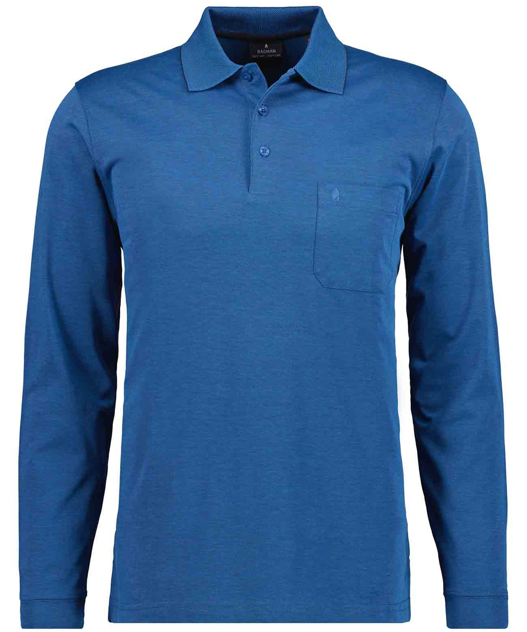 Polo soft knit LS, BLAU 765 Bild 1
