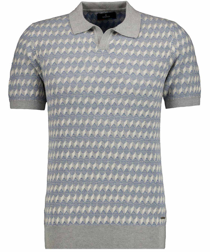 Resort collar, jacquard 2-col., MITTELBLAU 726 Bild 1